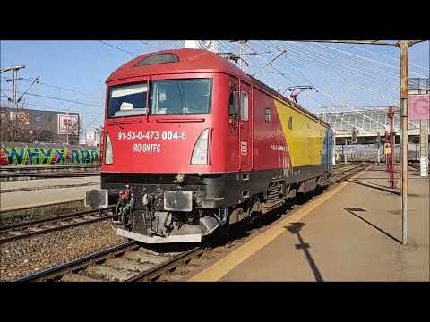 Trenuri CFR Calatori in Gara Nord Bucuresti, Martie 2022; Romanian trains in North Station Bucharest