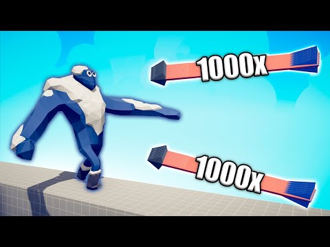ICE GIANT vs 1000x OVERPOWERED UNITS - TABS | Totally Accurate Battle Simulator 2024