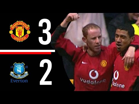 Manchester United v Everton | Butt, Bellion & Kleberson bring Christmas Cheer | Highlights | 2003