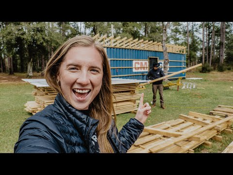 Building a Roof Over the Container! | Shipping Container Workshop