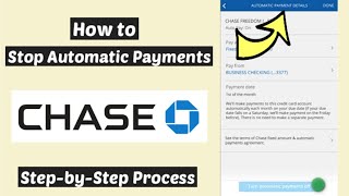 How to Change/Cancel Automatic Payments Chase Bank | Stop  Uncover Unwanted recurring Subscriptions