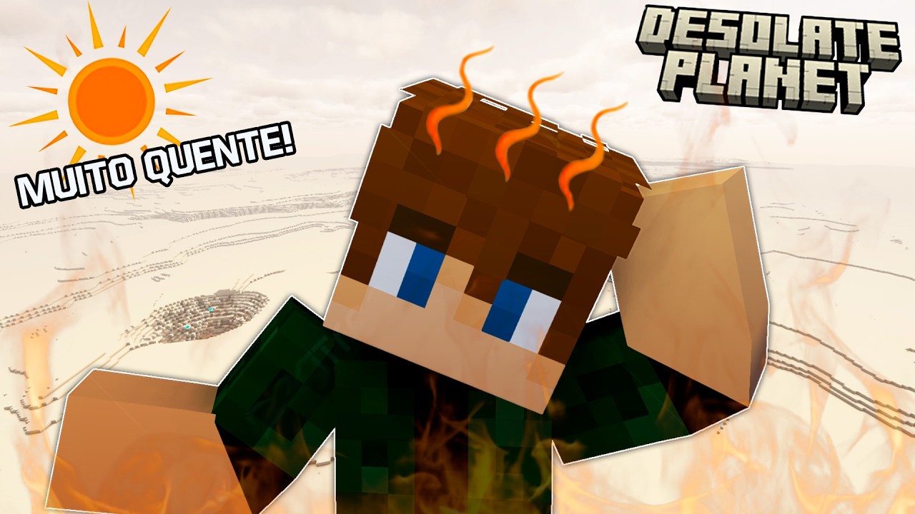 SOBREVIVENDO NUM PLANTA DESERTICO!! - Minecraft Desolated Planet E02 (1.20)