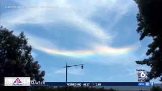 Mystery Fire-Like Rainbow Despite No Rain