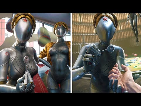 Atomic Heart + Annihilation DLC - All Twins Robots Scenes (Female Robots) Left and Right