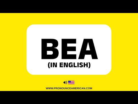 How to Pronounce BEA (IN ENGLISH) (Correctly)