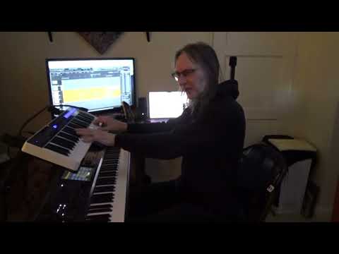 Dave Bainbridge rehearsing The Phantom Carriage