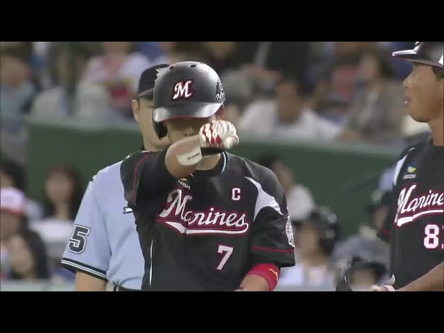 【1回表】マリーンズ鈴木が先制タイムリー!! 若き主将が意地の一打!! 2014/8/30 F-M