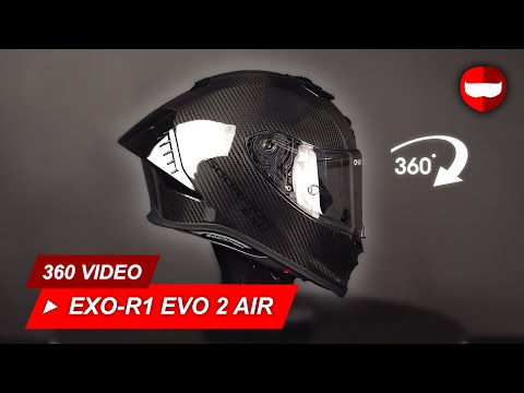 Scorpion EXO-R1 Evo 2 Carbon Air Solid Black - Showcase