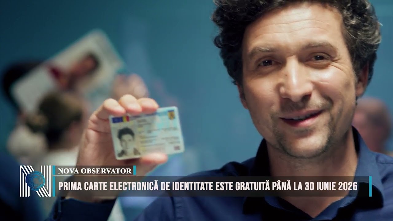 Prima carte electronică de identitate este gratuită până la 30 iunie 2026