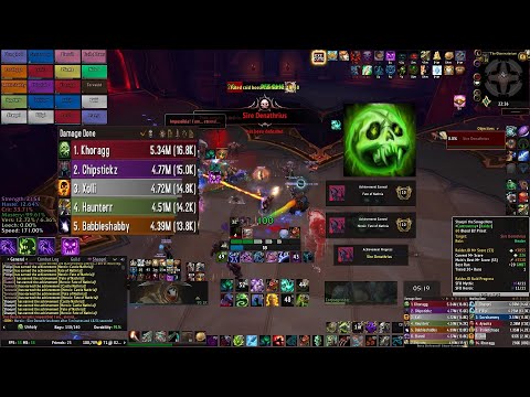 S4 Heroic Sire Denathrius | Fated Castle Nathria | WoW Unholy DK PoV