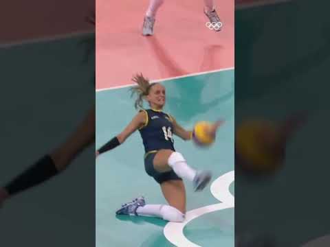 This volleyball save is just wild 🙃