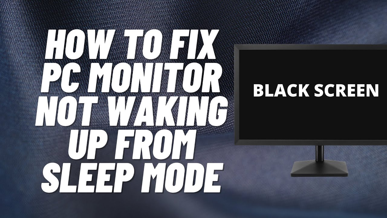How do I wake my monitor from sleep mode?