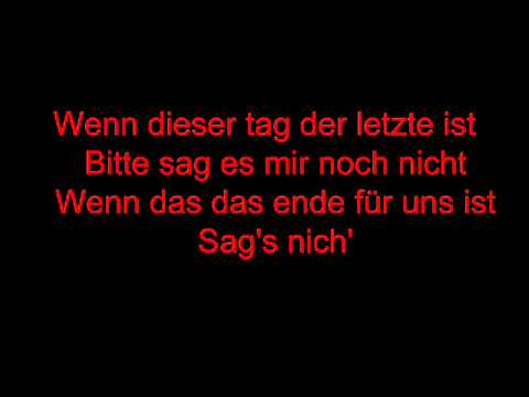 Der Letzte Tag   - Tokio Hotel Lyrics