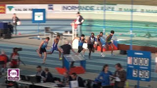 Val de Reuil 2018 : Finale 60 m Juniors M (William Reppert en 6''80) Val de Reuil 2018 : Finale 60 m Juniors M (William Reppert en 6''80)