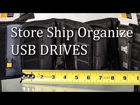 Case Logic USB storage case for 6 USB Drives Zippered Padded