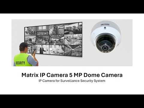 Matrix 5 MP IP Dome Camera (SATATYA CIDR50VL12CWS) - CCTV Surveillance Camera