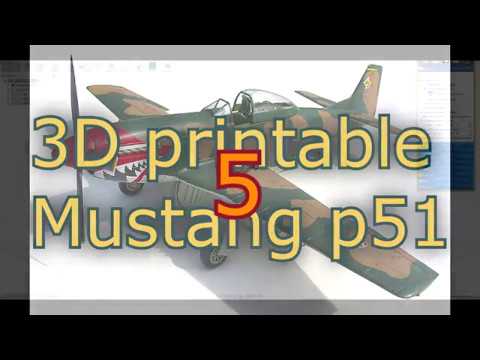 PART 5/12, 3D printable Mustang p51 design in Fusion 360