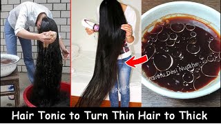 Apply Hair Tonic Daily &amp; Turn Thin Hair to Thick Hair in 30 Days - Double Hair Growth &amp; Long Hair