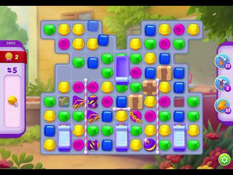 HomeScapes Level 3805 no boosters (10 moves)