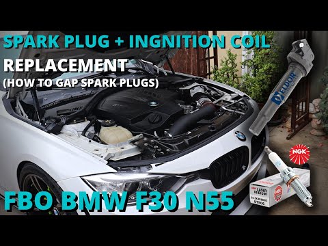 Spark Plug (NGK) + Ignition Coil (ELDOR) Replacement For BMW F30 335i N55! | HOW TO GAP SPARK PLUGS