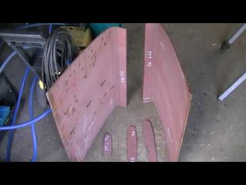 Building  Shubimi EP 6 - Shibumi gets a rudder  -  Steel Boat Building