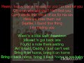 Led Zeppelin II #9 Bring It On Home (forward lyrics in green)