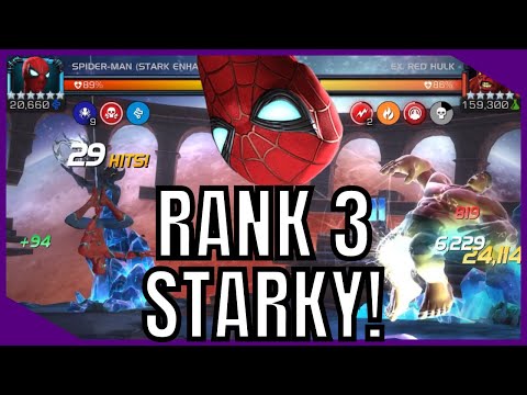 6 Star Rank 3 Stark Enhanced Spider-Man Gameplay! Marvel Contest Of Champions!