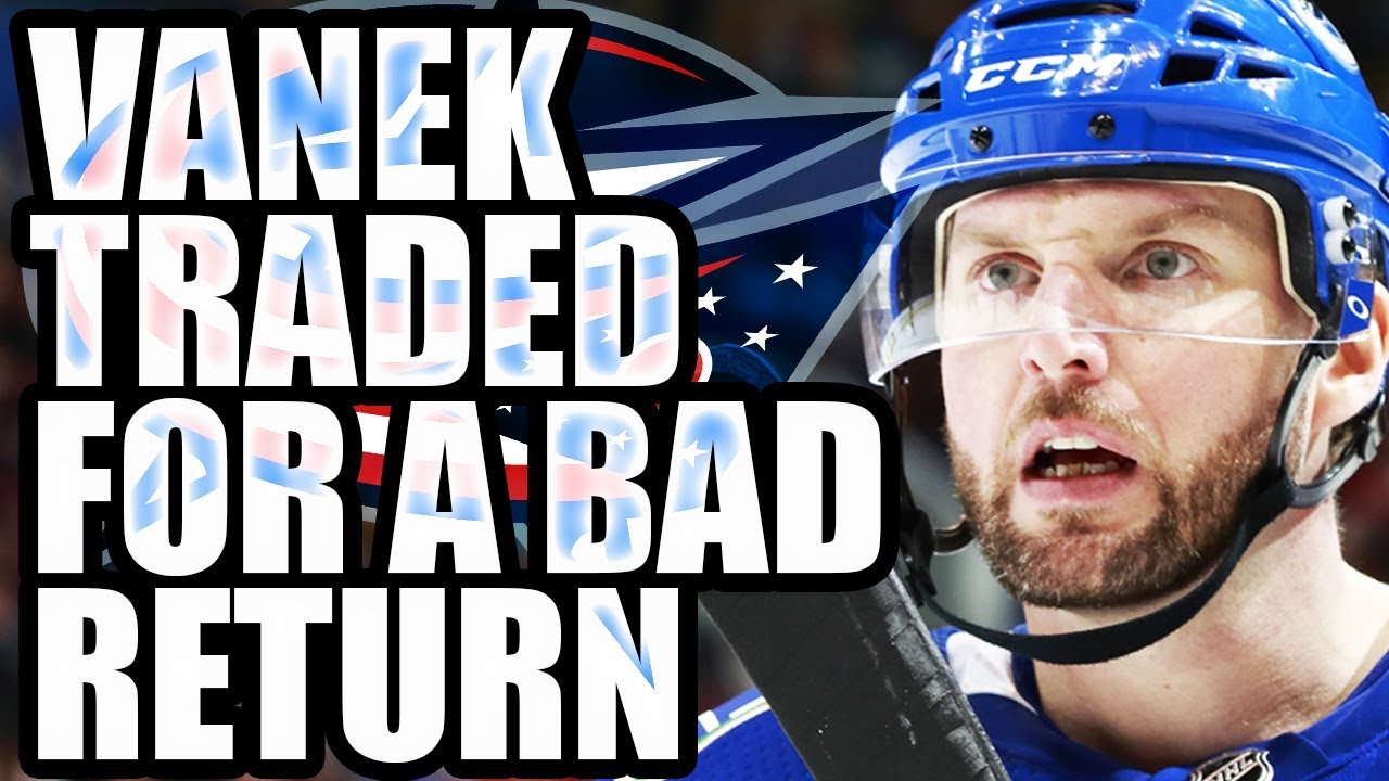 THOMAS VANEK TRADED FOR TYLER MOTTE & JUSSI JOKINEN (BAD RETURN) - VANCOUVER CANUCKS & BLUE JACKETS