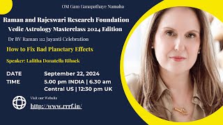 How to Fix Bad Planetary Effects by Lalitha Donatella Ji