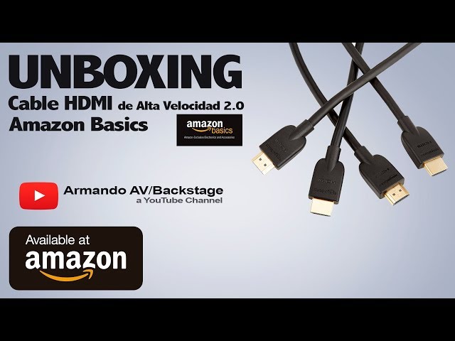 Vídeo relacionado con Amazon Basics Cable de HDMI (fuente) a VGA (pantalla) (NO bidireccional), chapado en oro, 6 feet, negro