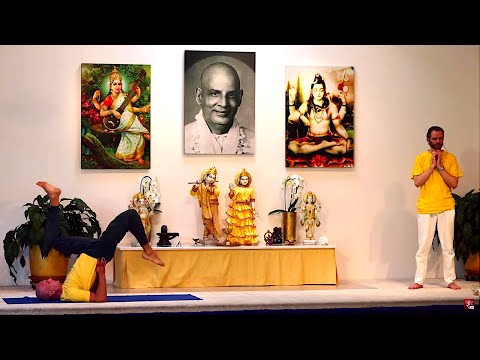 Yogastunde Mittelstufe Yoga Vidya Grundreihe Meditatives Halten mit Ishwara 16:15 Uhr 24.06.2020