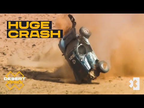 大クラッシュ！エクストリームEで激しいクラッシュが起きた瞬間の動画