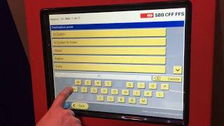 How to buy the ticket from Zurich airport to Stafa via SBB ticket kiosk