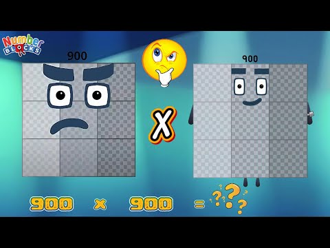 NUMBERBLOCKS MULTIPLICATION OF SAME BIG NUMBER | MULTIPLY 2 GIANT NUMBER LEARN TO COUNT COLORART_ID