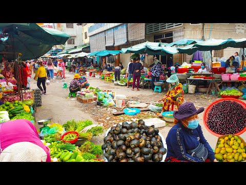 Fresh Food Compilation In Phnom Penh Market  - Amazing Market Food @Kandal Market Part 3