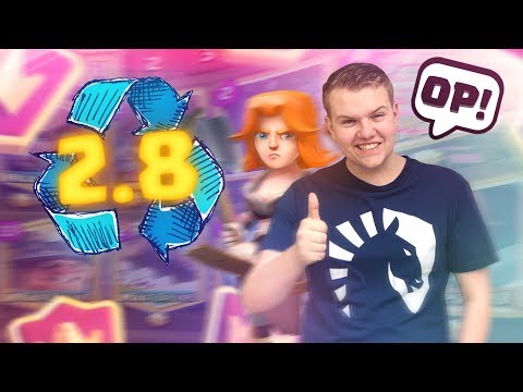 THIS = OP! 2.8 Magic Archer Miner Cycle Deck! Top 200 Ladder Gameplay - Clash Royale
