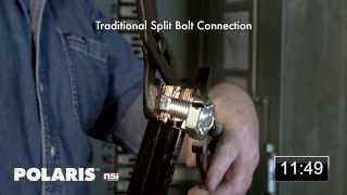 Comparing Polaris™ Black Cable Connectors to Traditional Split Bolt Connectors