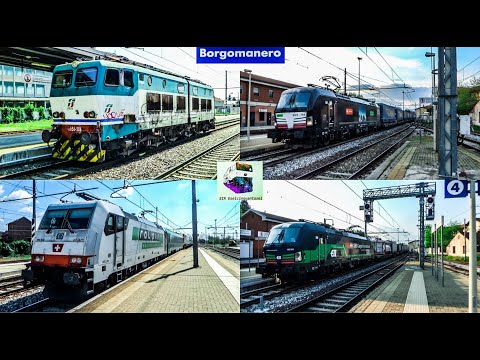 E656.586 RFI, TEC con loco VECTRON varie e RO.LA @Borgomanero