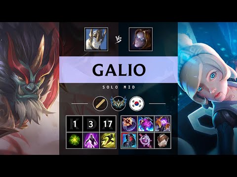 Galio Mid vs Orianna - KR Challenger Patch 25.14