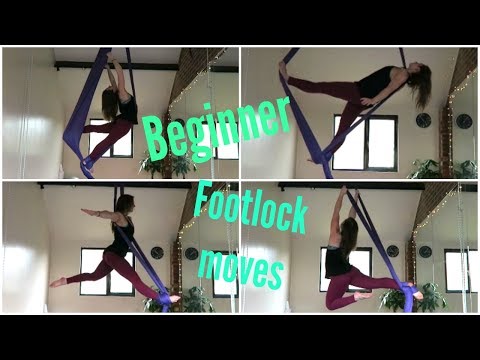9 Beginner Footlock Moves on the Aerial Silks | UNIQUE AERIALISTS