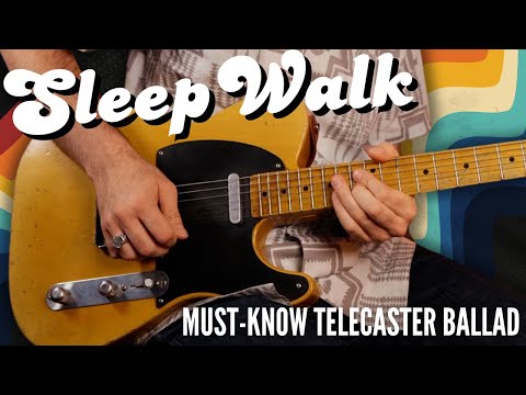 Sleepwalk; Ultimate Telecaster instrumental?! Vintage country soul guitar lesson.Danny Gatton homage