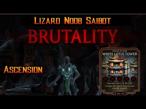 Gold Lizard Noob Saibot Brutality and Ascension New Glitch Mk Mobile