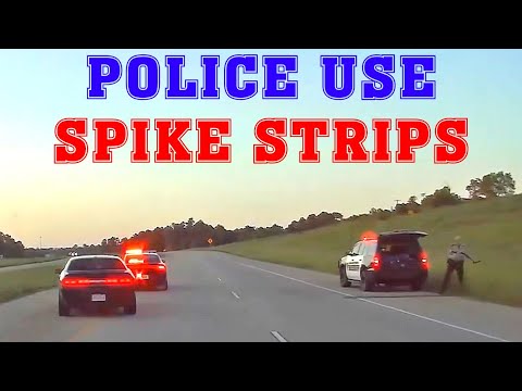 Criminals vs Spike Strips. Epic Police Pursuits.