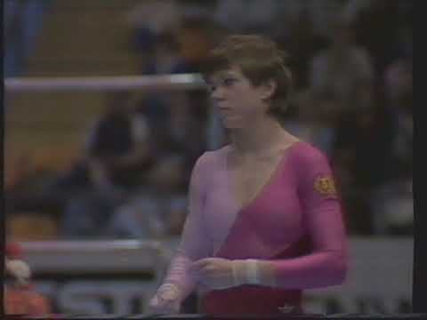 Maxi Gnauck (GDR) - Europeans 1985 - Floor Exercise Final