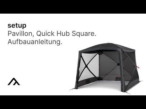 qeedo | Quick Hub Square Pavillon. Aufbauanleitung – Setup ⛺️