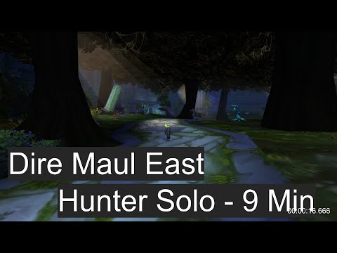 Classic WoW Guide - Hunter - Solo DM East - 1 Boss & Mining - 9 mins