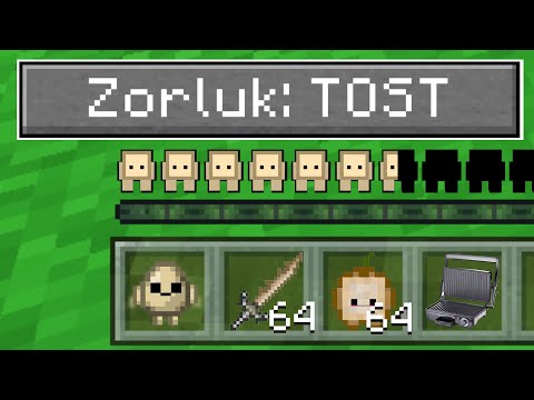 MİNECRAFT'ta YENİ ZORLUK MODU: TOST!