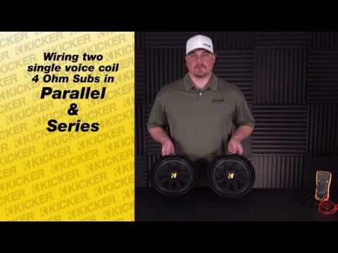 Subwoofer Wiring:  Wiring 2 SVC subs in Series and in Parallel