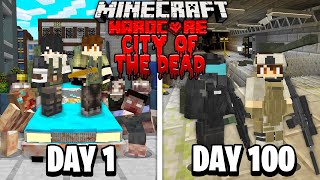 We Survived 100 Days in City of The Dead in Minecraft... Here's What Happened...