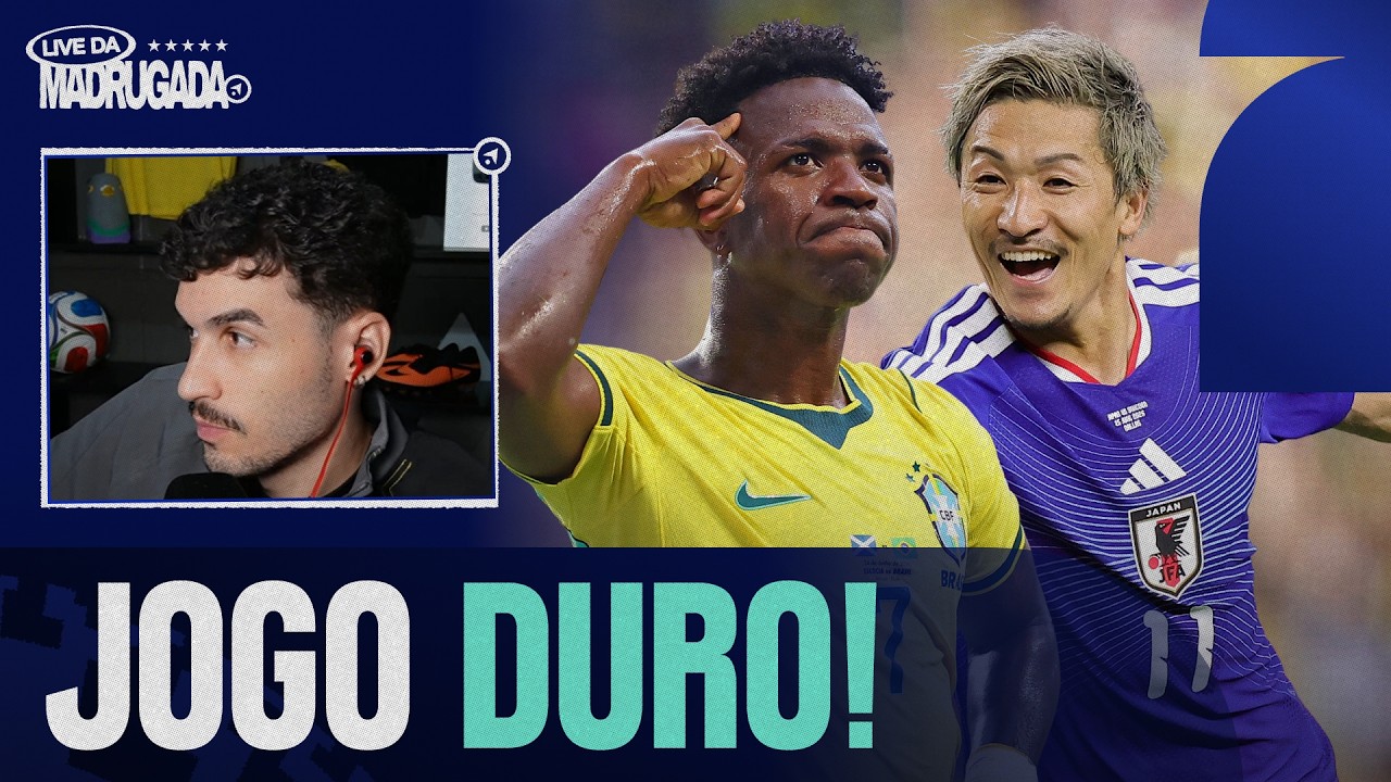 BRASIL VAI PEGAR O JAPÃO NA PRÓXIMA FASE! JOGO DURO OU VAMOS ATROPELAR? | LIVE DA MADRUGADA